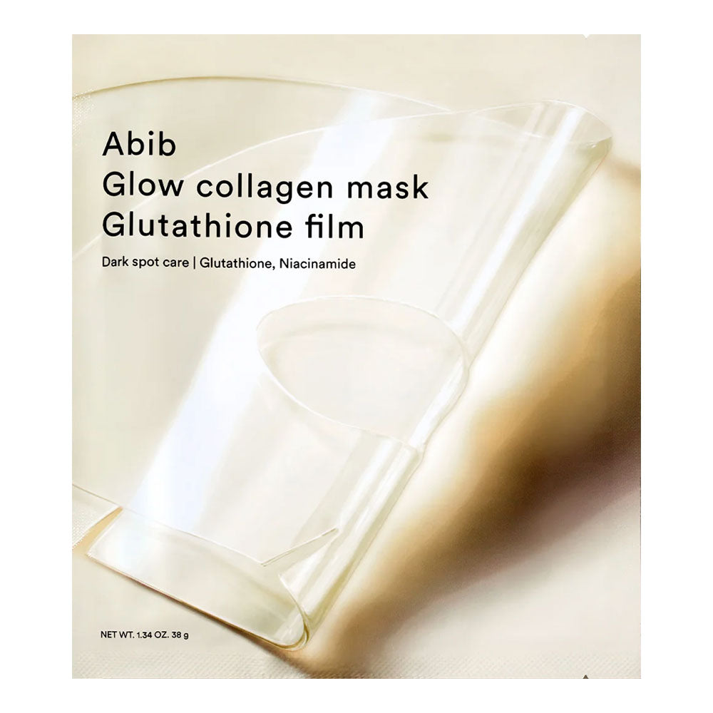 abib glow collagen mask glutathione film dimensional radiant glow that lasts 24 hours Abib Glow collagen mask Glutathione