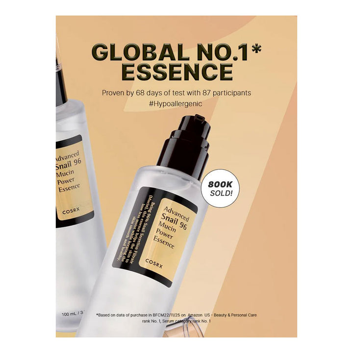 COSRX Advanced Snail 96 Mucin Power Essence - Peaches&Creme Shop Korean Skincare Malta