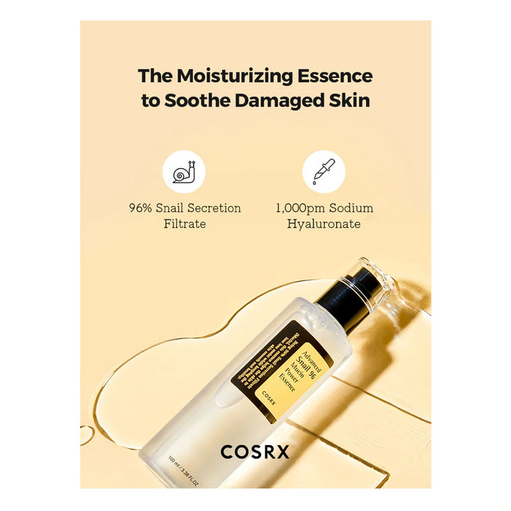 COSRX Advanced Snail 96 Mucin Power Essence - Peaches&Creme Shop Korean Skincare Malta