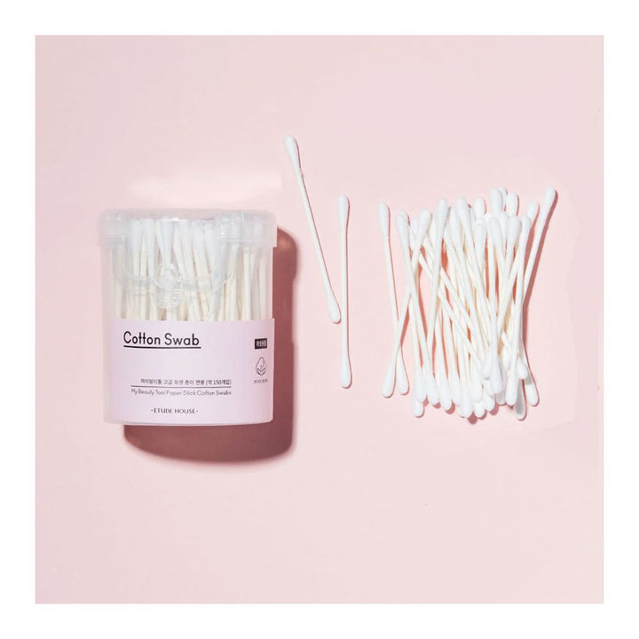 ETUDE My Beauty Tool Paper Stick Cotton Swabs - Peaches&Creme Shop Korean Skincare Malta