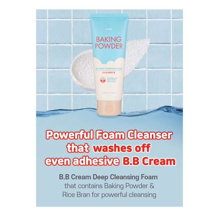 ETUDE Baking Powder B.B Deep Cleansing Foam - Peaches&Creme Shop Korean Skincare Malta