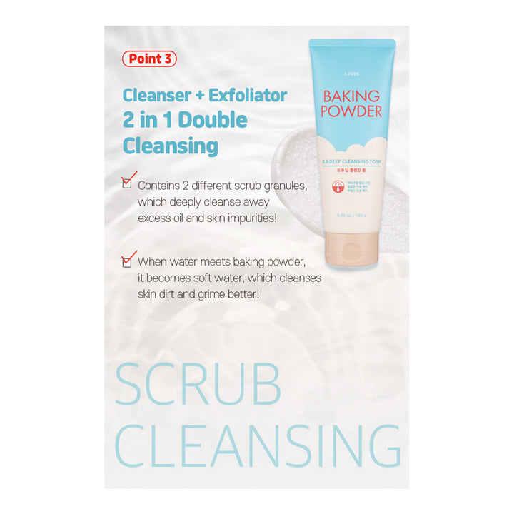 ETUDE Baking Powder B.B Deep Cleansing Foam - Peaches&Creme Shop Korean Skincare Malta