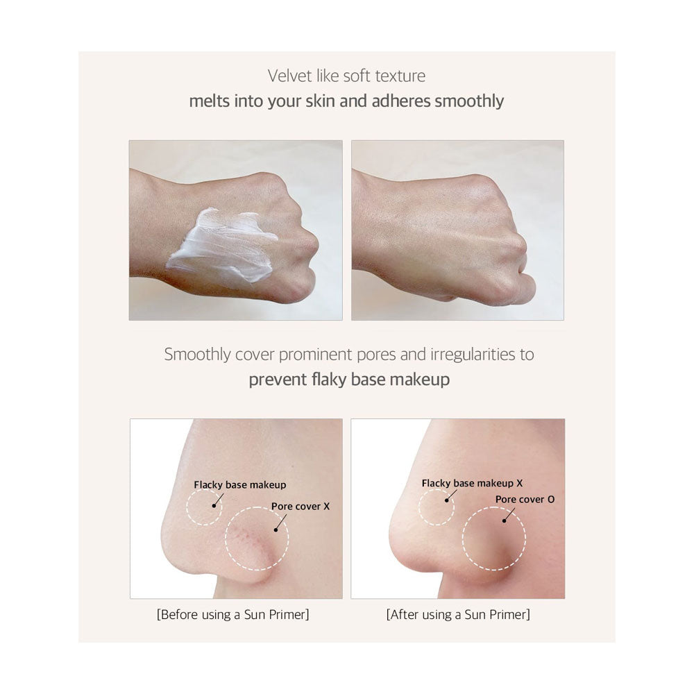 FRUDIA Velvet Fit Blurring Sun Primer - Peaches&Creme Shop Korean Skincare Malta