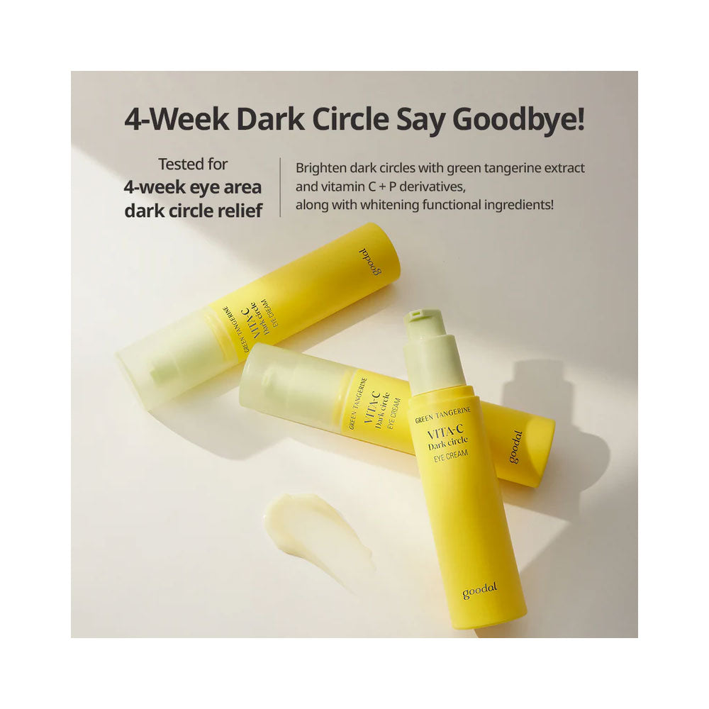 GOODAL Green Tangerine Vita C Dark Circle Eye Cream - Peaches&Creme Shop Korean Skincare Malta