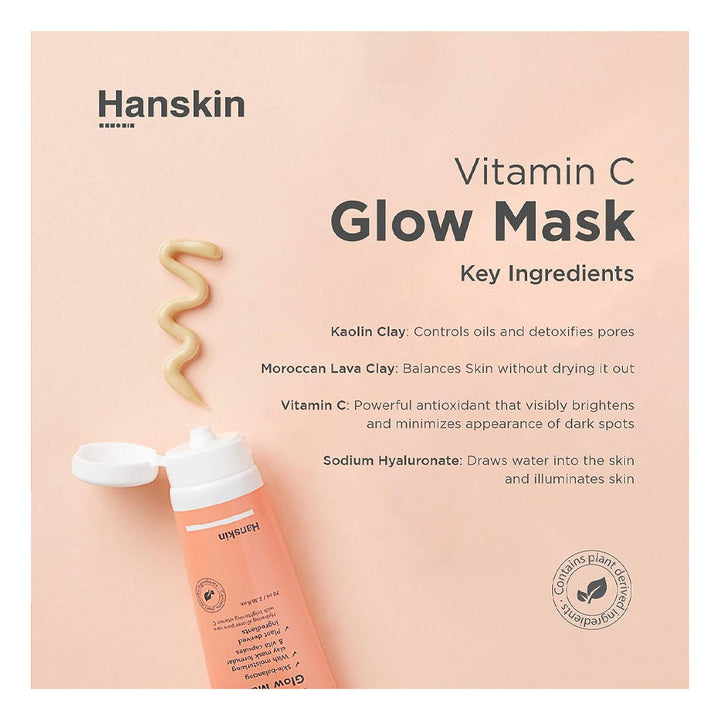 Hanskin Vitamin C Glow Mask - Peaches&Creme Shop Korean Skincare Malta