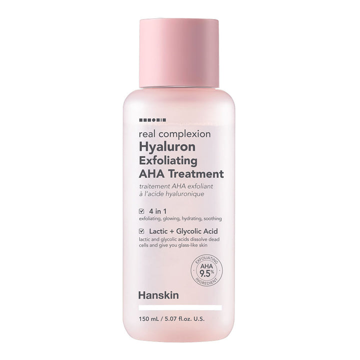 HANSKIN Real Complexion Hyaluron Exfoliating AHA Treatment - Peaches&Creme Shop Korean Skincare Malta