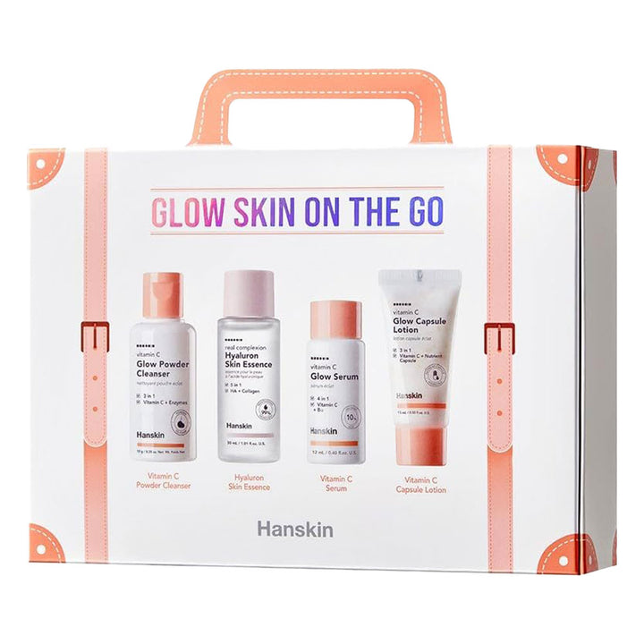 HANSKIN Glow Skin on the Go Kit - Peaches&Creme Shop Korean Skincare Malta