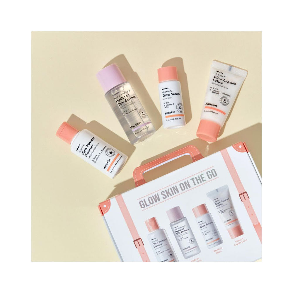 HANSKIN Glow Skin on the Go Kit - Peaches&Creme Shop Korean Skincare Malta