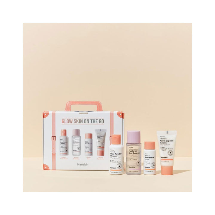 HANSKIN Glow Skin on the Go Kit - Peaches&Creme Shop Korean Skincare Malta