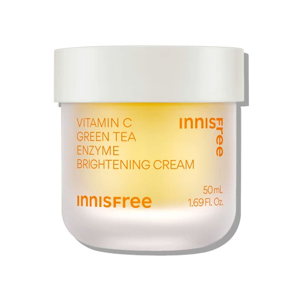 INNISFREE Vitamin C Green Tea Enzyme Brightening Cream - Peaches&Creme Shop Korean Skincare Malta
