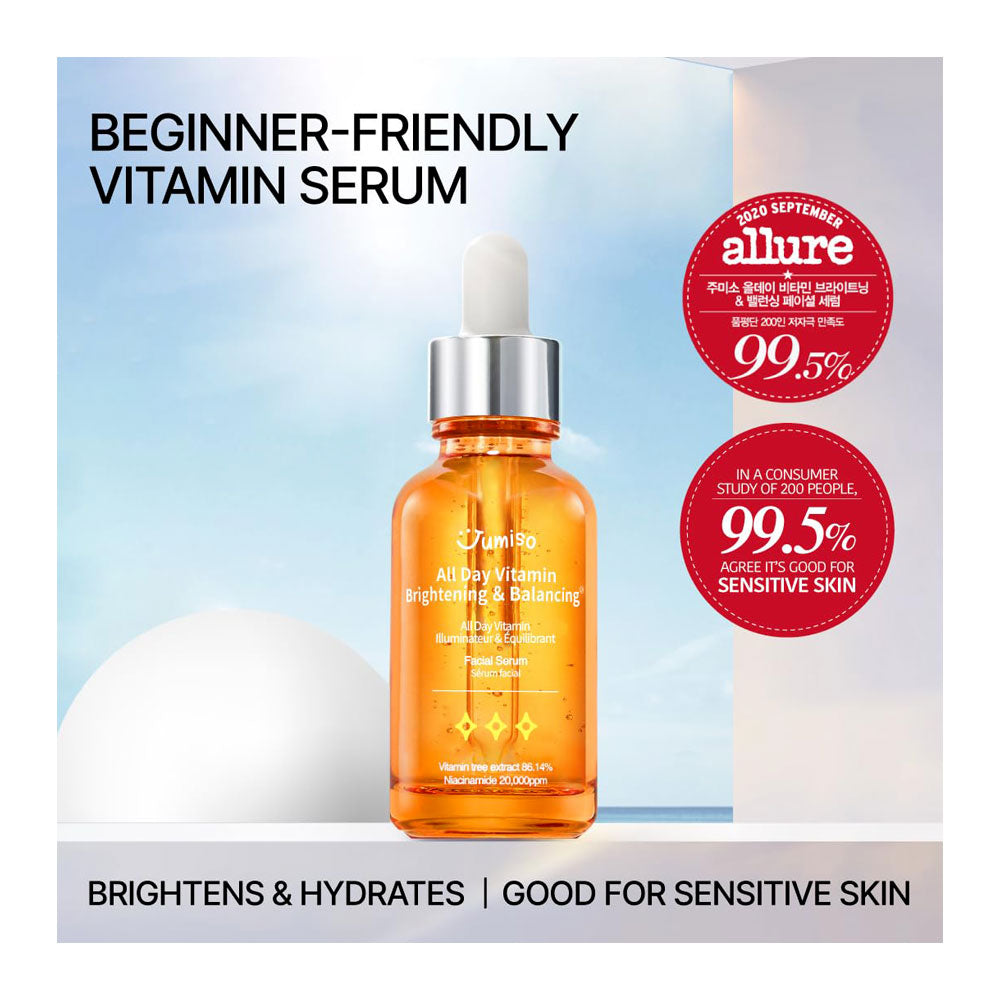 Jumiso All day Vitamin Brightening & Balancing Facial Serum - Peaches&Creme Shop Korean Skincare Malta