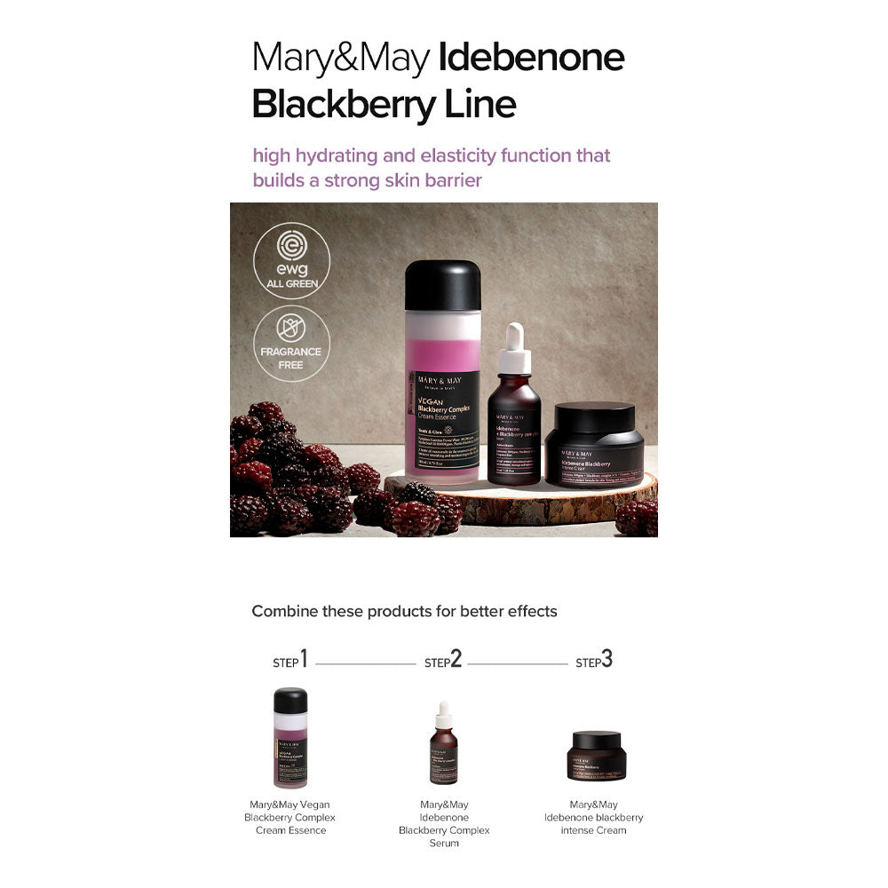 MARY & MAY Blackberry Complex Cream Essence - Peaches&Creme Shop Korean Skincare Malta
