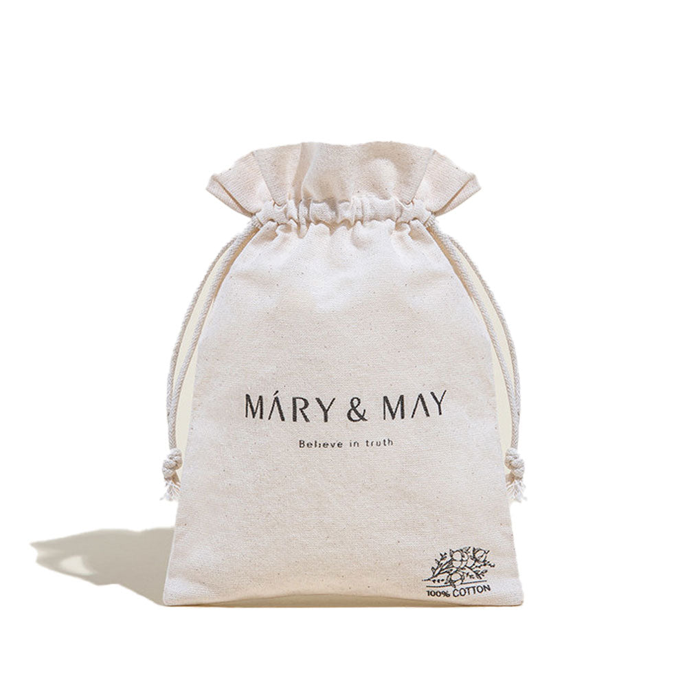 MARY&MAY 100% Fabric Beauty Pouch (Mini Eco Bag) - Peaches&Creme Shop Korean Skincare Malta