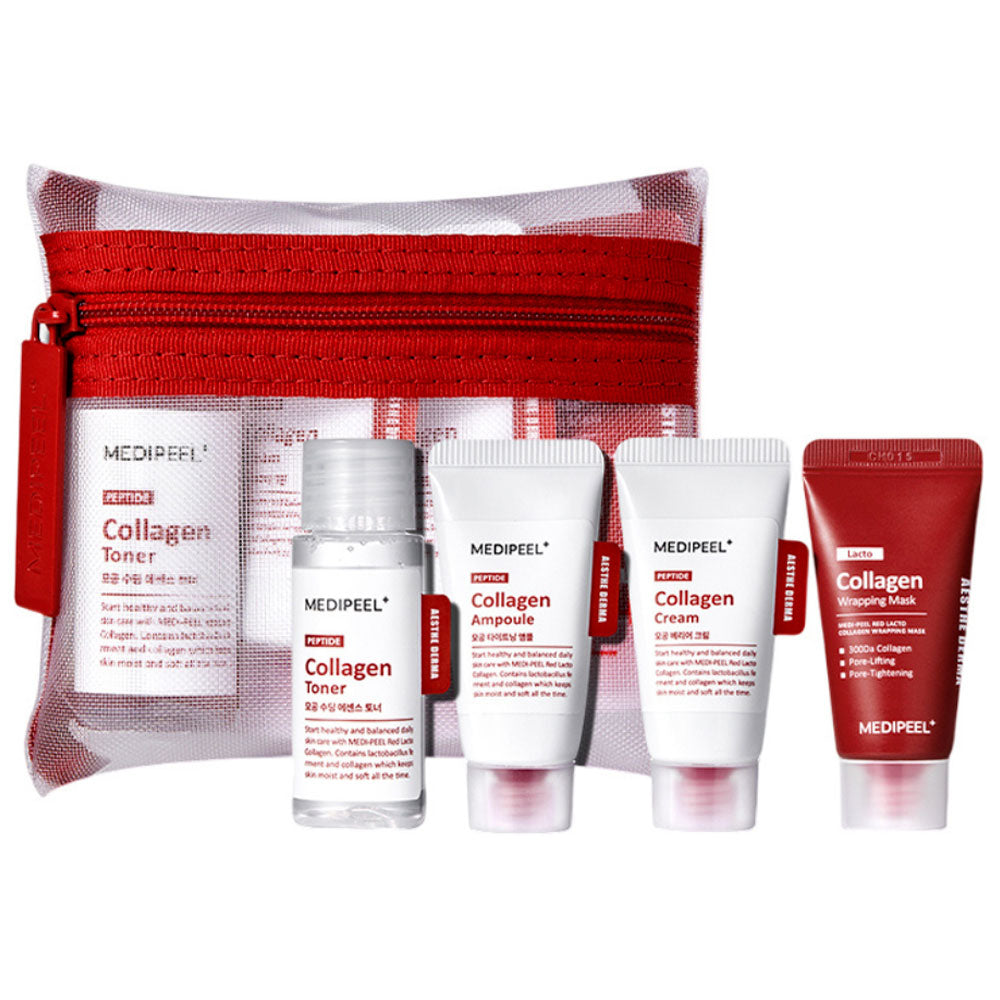MEDI-PEEL Red Lacto Collagen Trial Kit - Peaches&Creme Shop Korean Skincare Malta