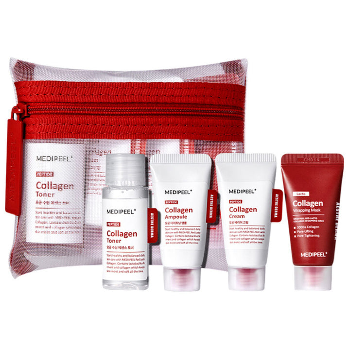 MEDI-PEEL Red Lacto Collagen Trial Kit - Peaches&Creme Shop Korean Skincare Malta