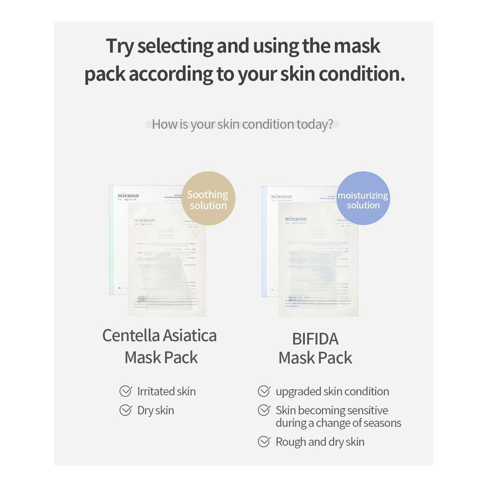 MIXSOON Centella Mask Pack - Peaches&Creme Shop Korean Skincare Malta