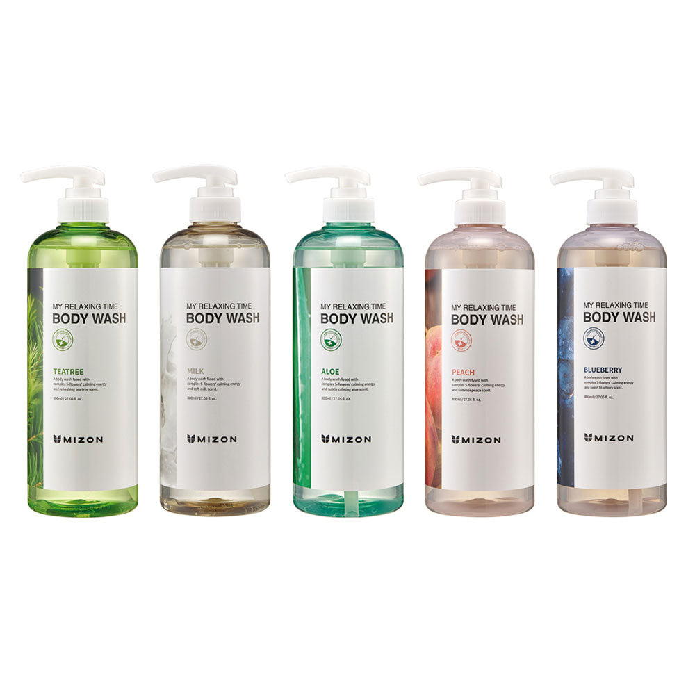 MIZON My Relaxing Time Body Wash Peaches&Creme Korean Skincare Malta