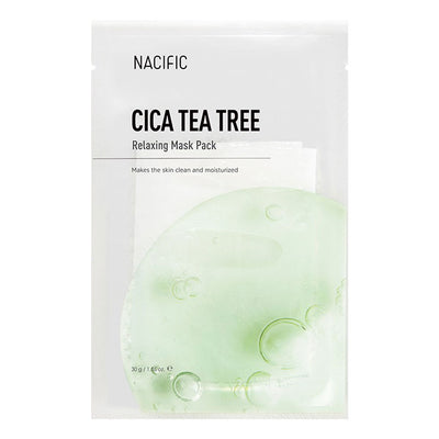 NACIFIC Cica Tea Tree Relaxing Mask Pack - Peaches&Creme Shop Korean Skincare Malta