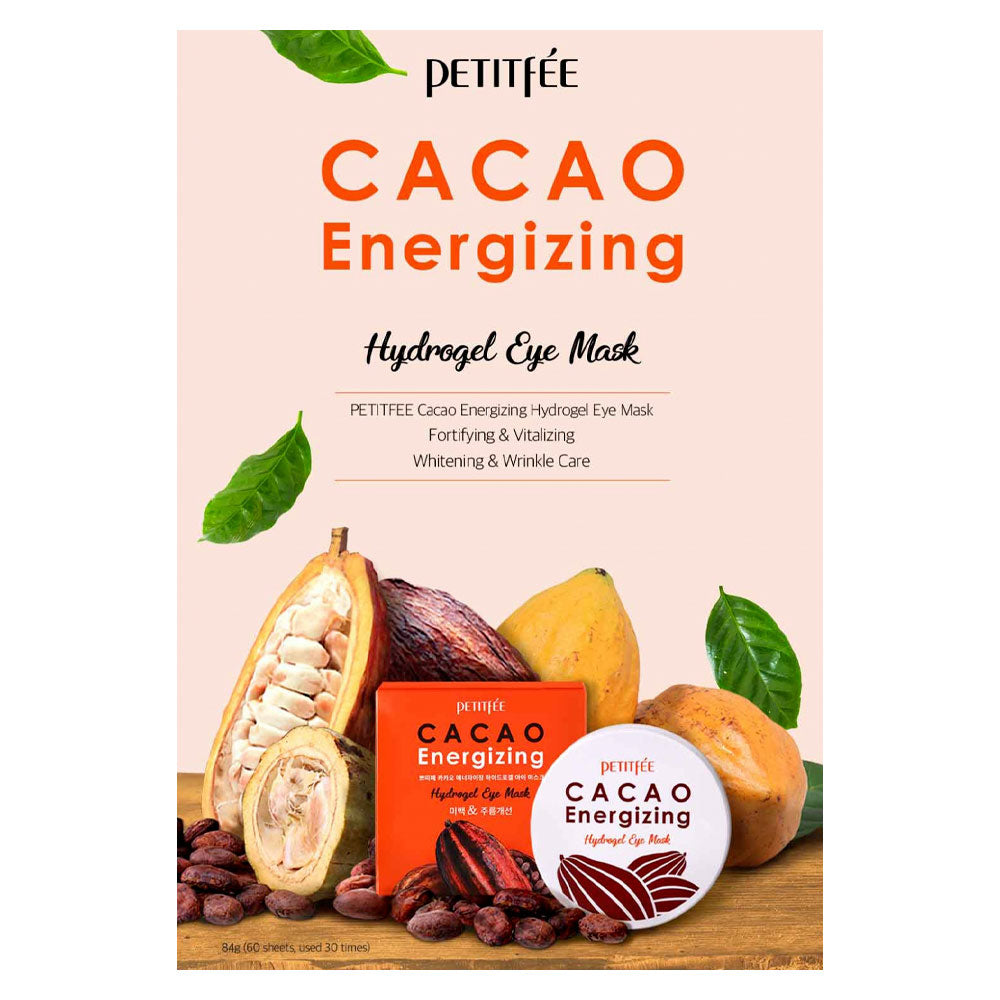 Petitfée Cacao Energizing Hydrogel Eye Mask - Peaches&Creme Shop Korean Skincare Malta