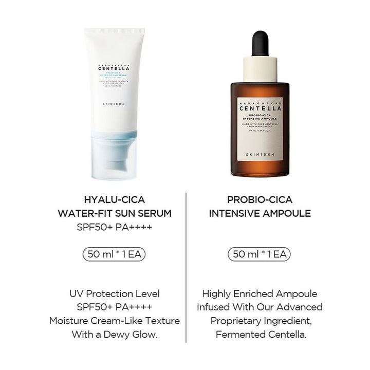 SKIN1004 Madagascar Centella Glow 1004 Duo - Peaches&Creme Shop Korean Skincare Malta