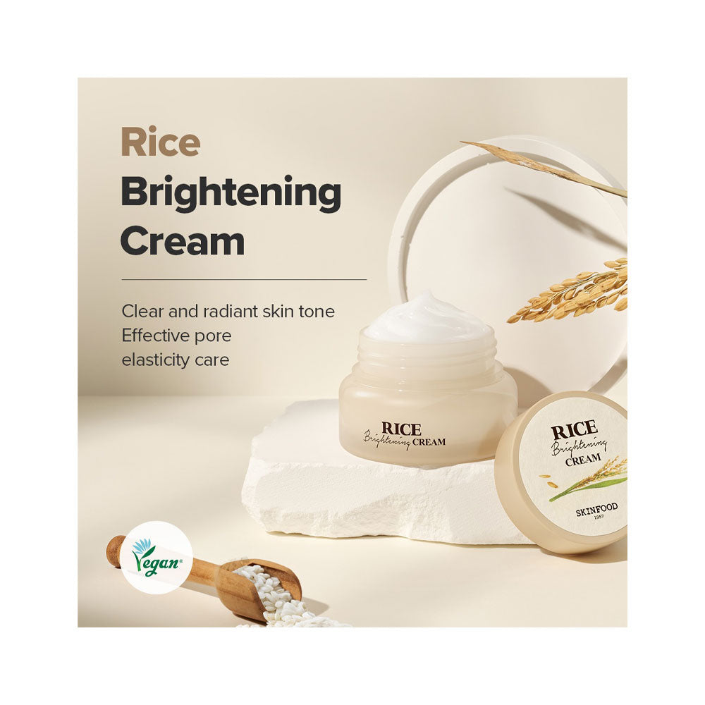 SKINFOOD Rice Brightening Cream - Peaches&Creme Shop Korean Skincare Malta