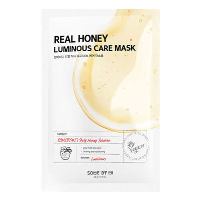 SOME BY MI Real Honey Luminous Care Mask - Peaches&Creme Shop Korean Skincare Malta