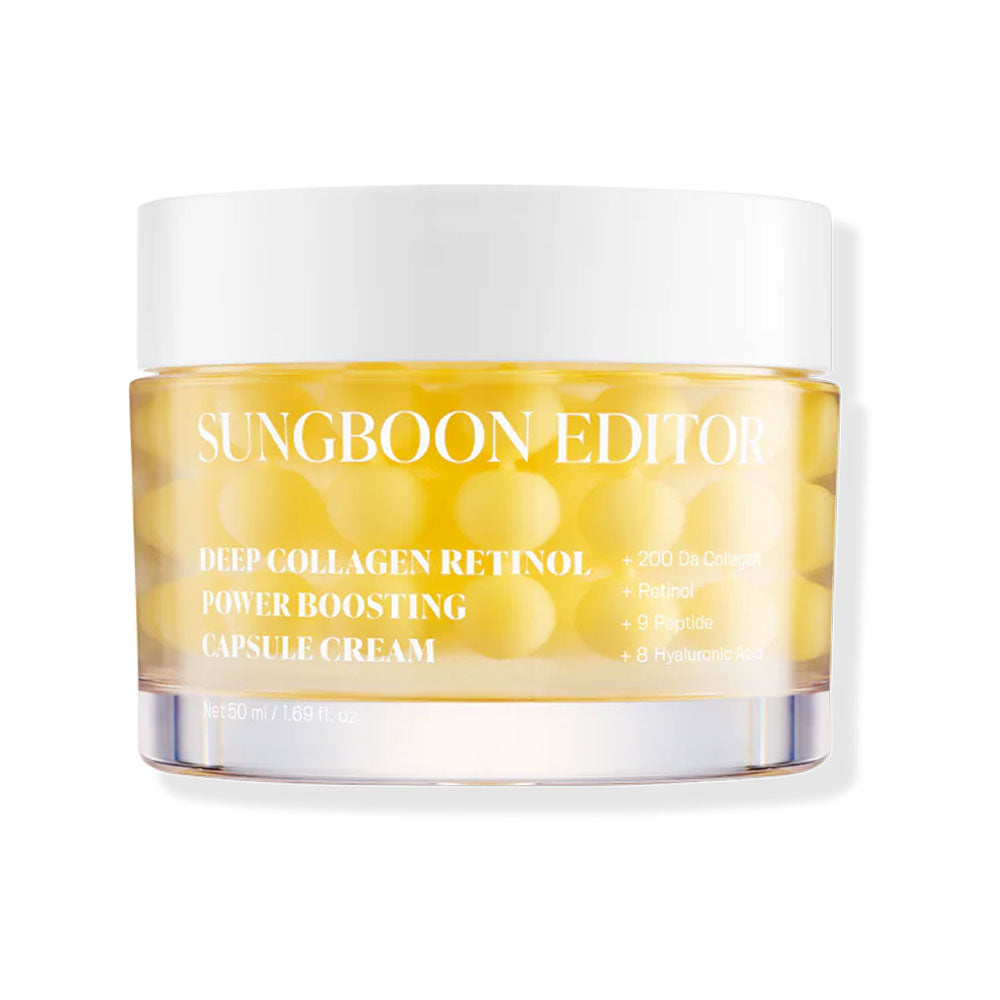 SUNGBOON EDITOR Deep Collagen Retinol Power Boosting Capsule Cream - Peaches&Creme Shop Korean Skincare Malta