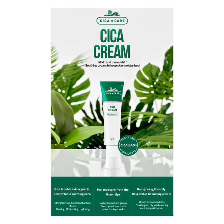 VT Cosmetics Cica Cream - Peaches&Creme Shop Korean Skincare Malta