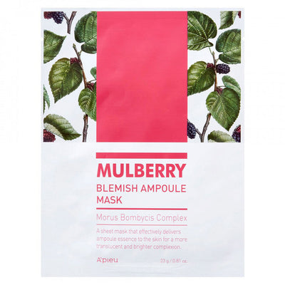 APIEU Mulberry Blemish Ampoule Mask - Peaches&Creme Shop Korean Skincare Malta