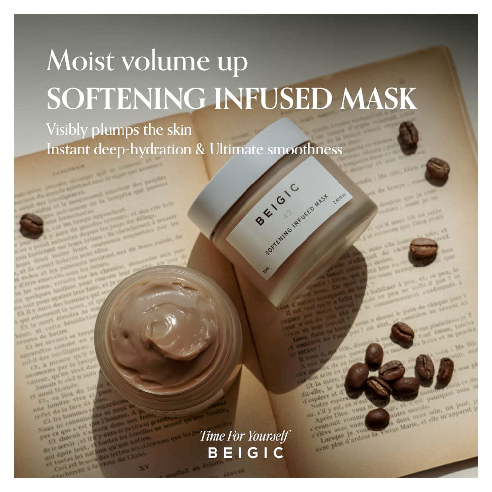 BEIGIC Softening Infused Mask - Peaches&Creme Shop Korean Skincare Malta