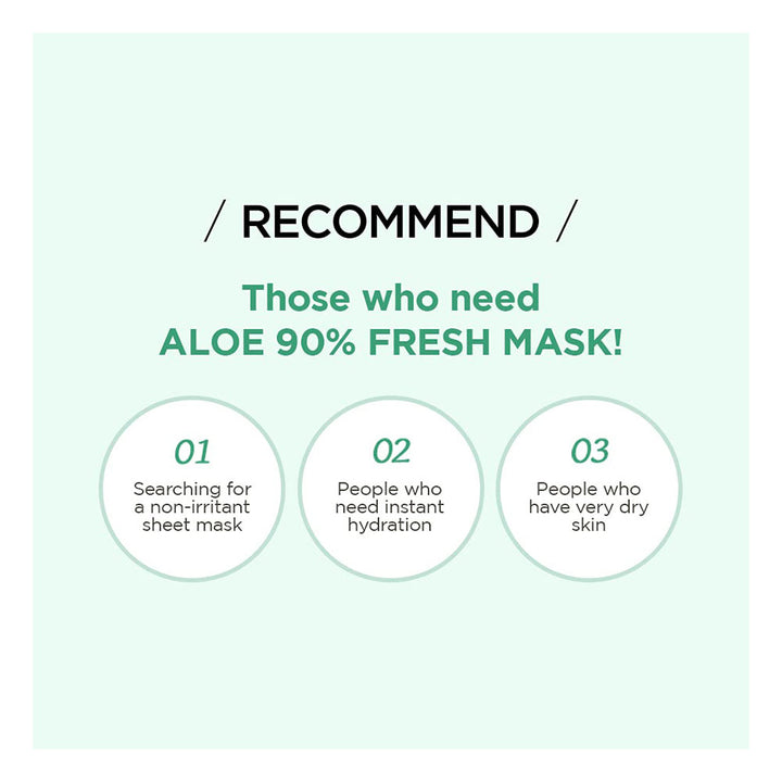 BRING GREEN Aloe 90% Fresh Mask- Peaches&Creme Shop Korean Skincare Malta