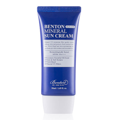 Benton Skin Fit Mineral Sun Cream SPF 50+ PA ++++ - Peaches&Creme Shop Korean Skincare Malta