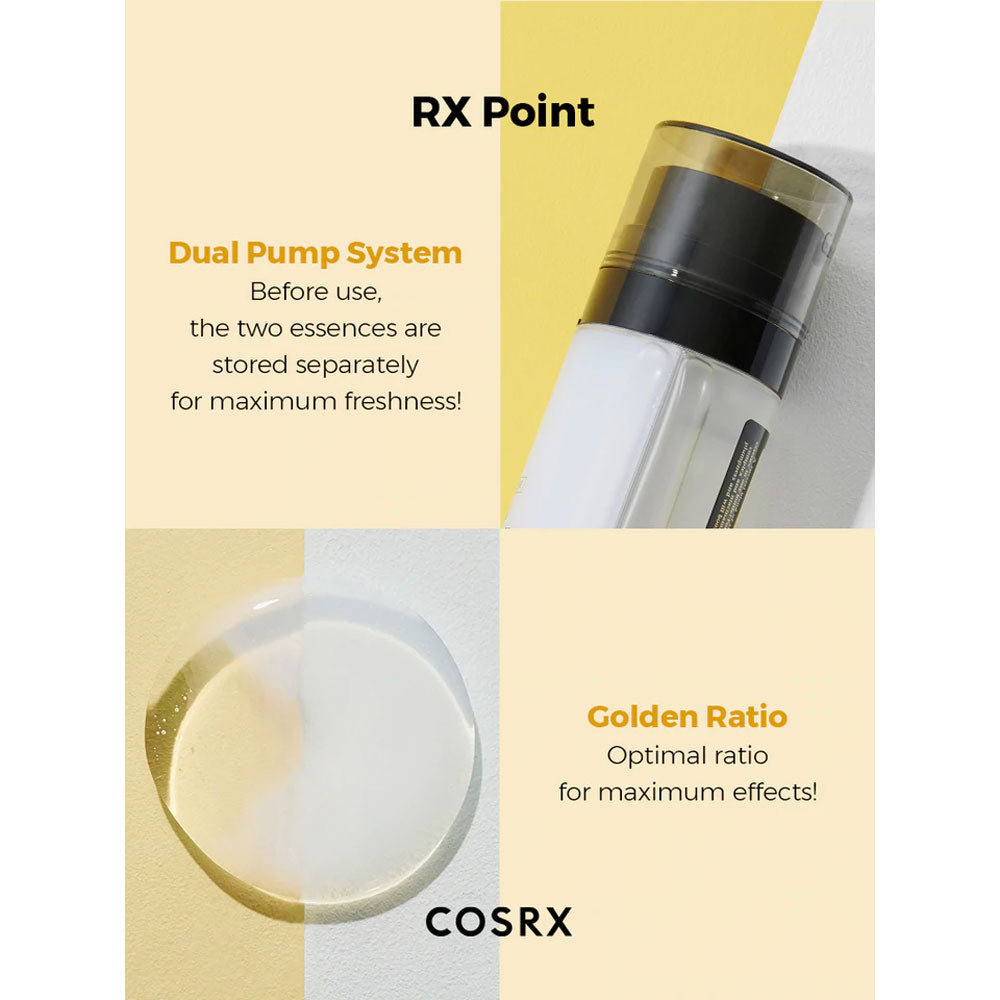 Cosrx - Advanced Snail Radiance Dual Essence - Peaches&Creme Shop Korean Skincare Malta