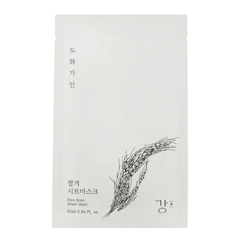 HOUSE OF DOHWA Rice Bran Sheet Mask - Peaches&Creme Shop Korean Skincare Malta