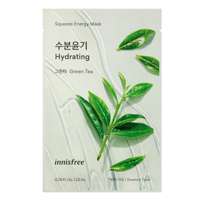 Innisfree Squeeze Energy Mask GREEN TEA - Peaches&Creme Shop Korean Skincare Malta
