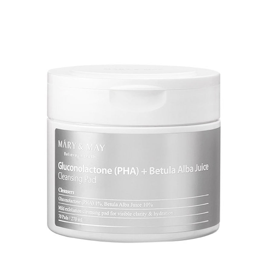 MARY&MARY Gluconolactone (PHA) + Betula Alba Juice Cleansing Pad - Peaches&Creme Shop Korean Skincare Malta