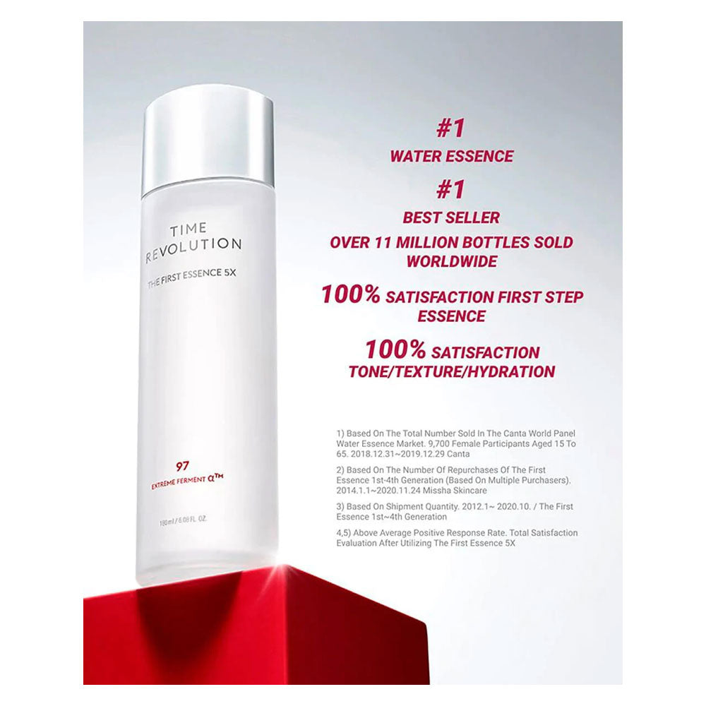 MISSHA Time Revolution The First Essence 5x - Peaches&Creme Shop Korean Skincare Malta
