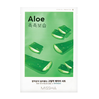 Missha Airy Fit Sheet Mask ALOE - Peaches&Crème K-Beauty and Skincare