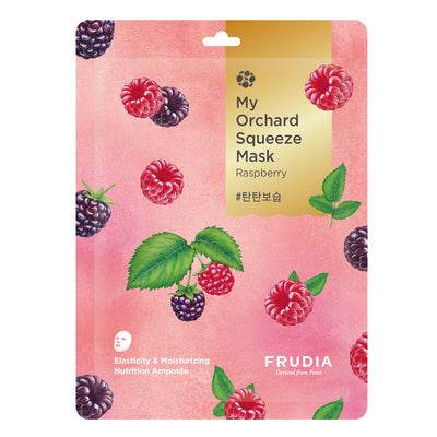 Frudia My Orhcard Squeeze Mask Nutrition Ampoule Raspberry - Peaches&Creme Shop Korean Skincare Malta