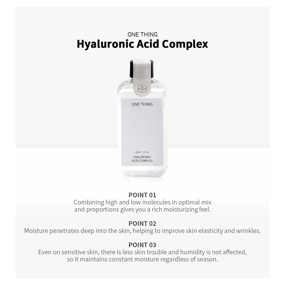 ONE THING Hyaluronic Acid Complex Toner - Peaches&Creme Shop Korean Skincare Malta