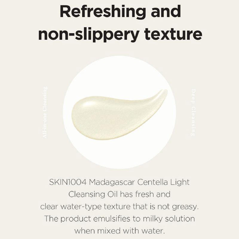 Skin1004 Madagascar Centella Light Cleansing Oil - Peaches&Creme Korean Skincare Malta