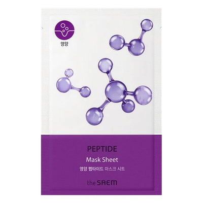 THE SAEM Bio Solution Nourishing Peptide Mask Sheet - Peaches&Creme Shop Korean Skincare Malta
