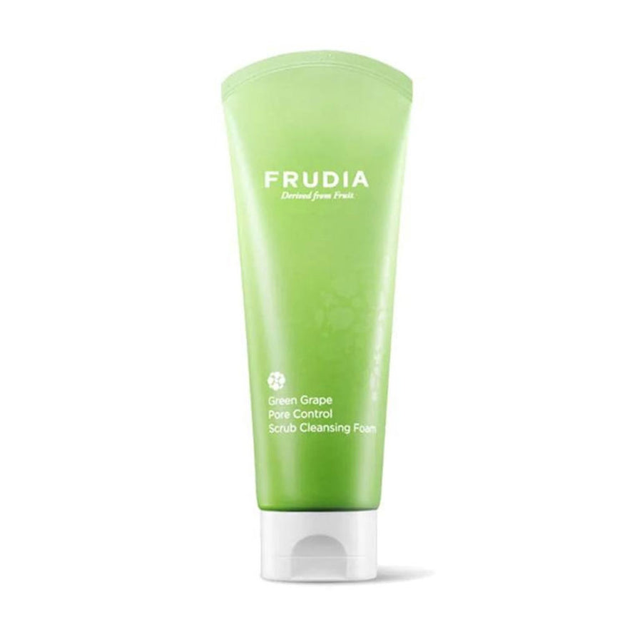 Frudia Green Grape Pore Control Scrub Cleansing Foam - Peaches&Creme Shop Korean Skincare Malta