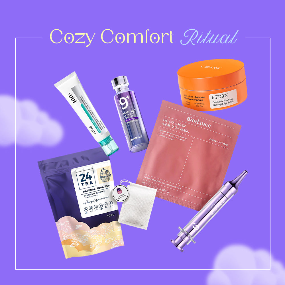 A curated beauty and self-care gift set titled &