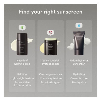 ABIB Sedum Hyaluron Sunscreen Protection Tube - Peaches&Creme Shop Korean Skincare Malta
