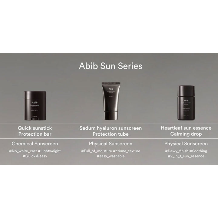 ABIB Sedum Hyaluron Sunscreen Protection Tube - Peaches&Creme Shop Korean Skincare Malta