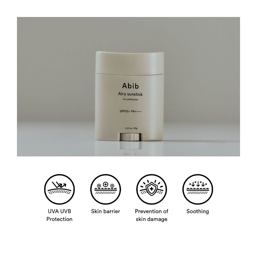 ABIB Airy Sunstick Smoothing Bar - Peaches&Creme Shop Korean Skincare Malta