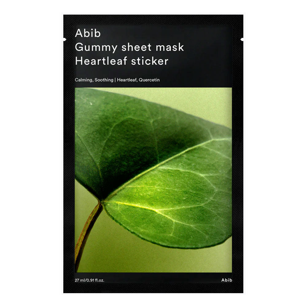 ABIB Gummy Sheet Mask Heartleaf Sticker - Peaches&Creme Shop Korean Skincare Malta