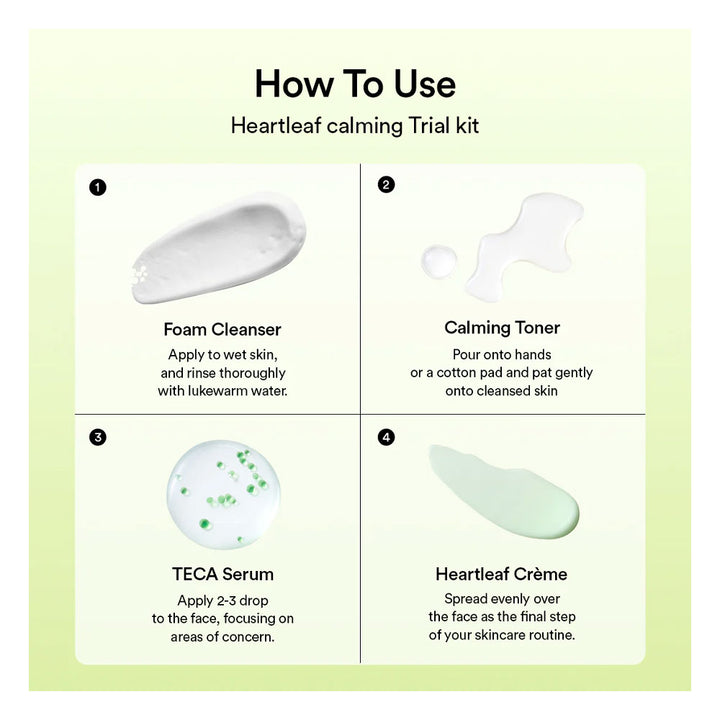 ABIB Heartleaf Calming Trial Kit - Peaches&Creme Shop Korean Skincare Malta