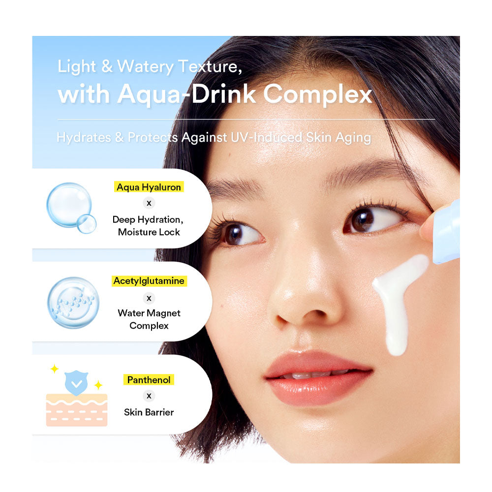 ABIB Sedum Hyaluron Sunscreen Watery Tube - Peaches&Creme Shop Korean Skincare Malta